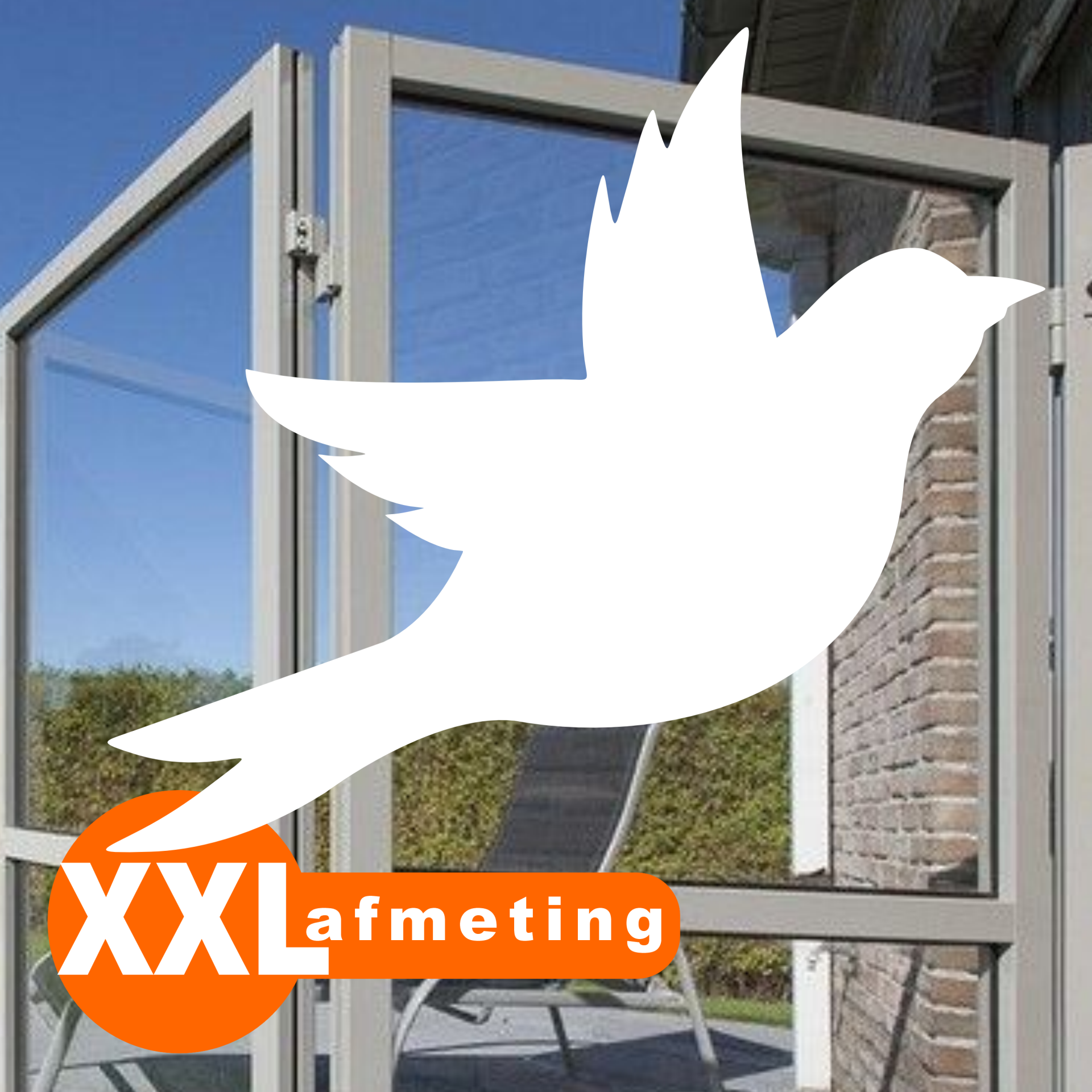 Vogel raamsticker in een XXL afmeting (151)
