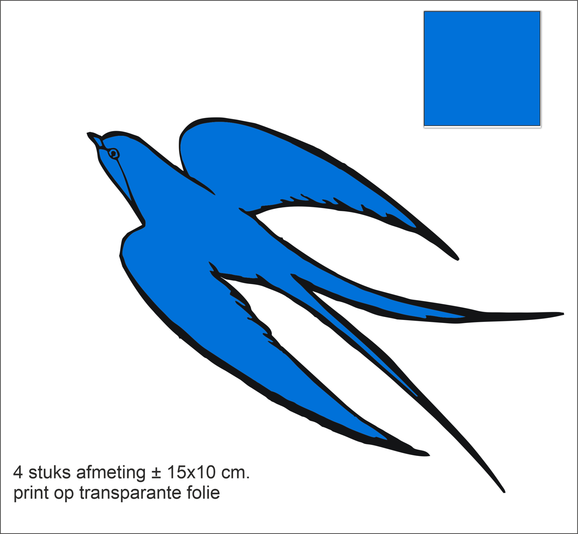 Zwaluw set 4 st