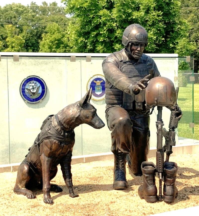 Bronze Statue/Public Art, "Global War on Terrorism Monument" Fallen Soldier Memorial, life size, Bronze, Patriots Park, College of the Ozarks, Point Lookout, MO