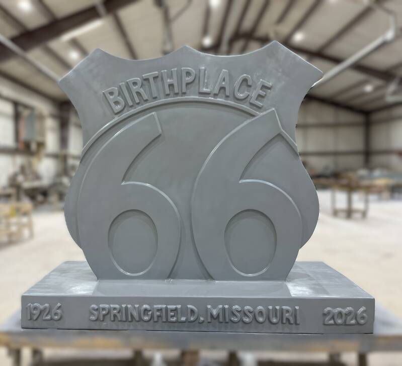 City Wide Sculptures, "Route 66 Birthplace", Fiberglass, 6' tall, Gordon's Fabrication, Multiple Locations