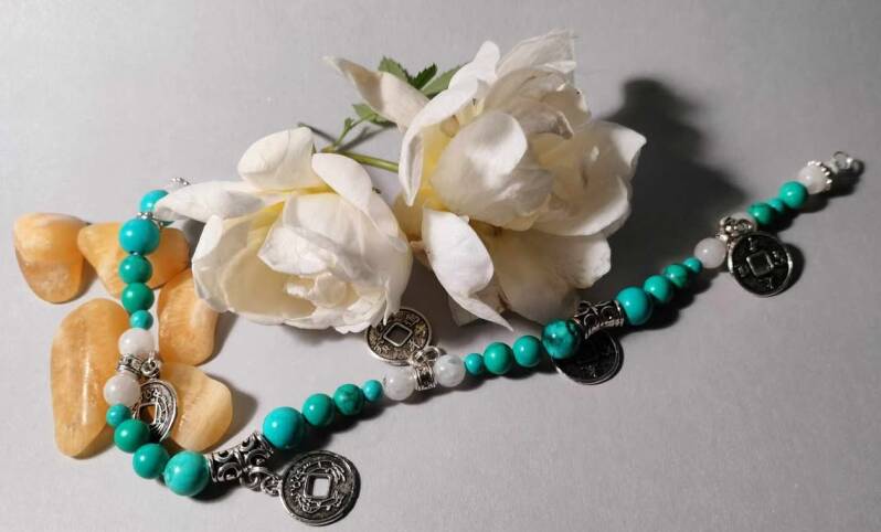 Nilkkakoru-Turkoosi Howliitti