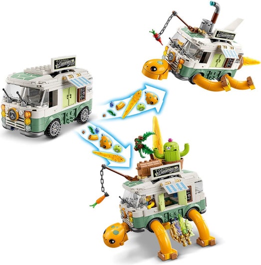 Lego Dreamzzz mevr. castillo's camper naar schildpad bus