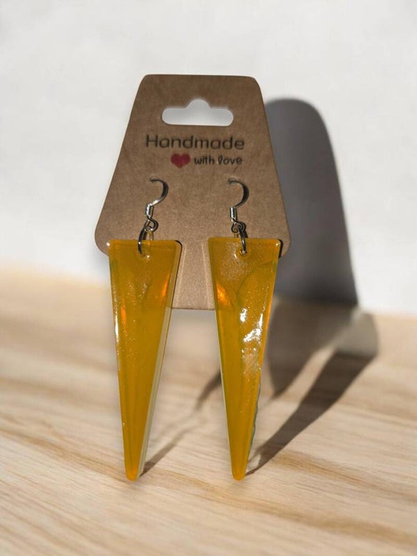 Boucle d'oreilles couleur mangue