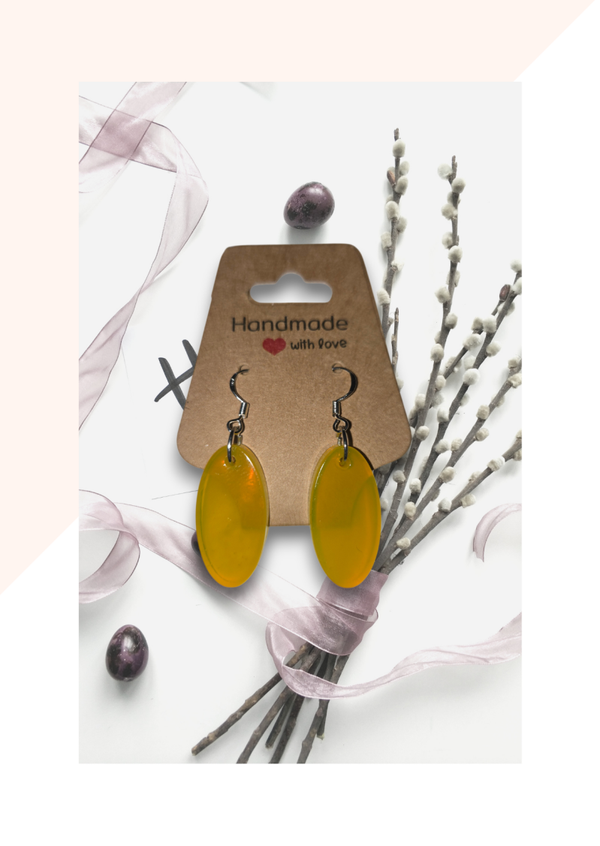 Boucle d'oreilles ovale
