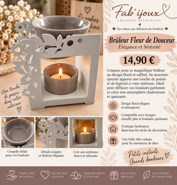 brûleur  Fleur de douceur
