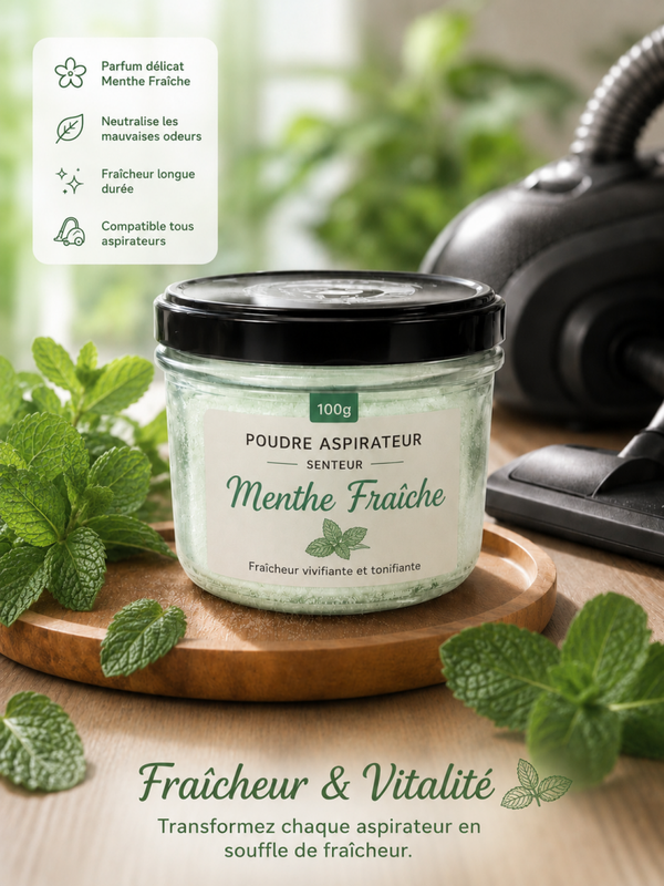 Poudre aspirateur Menthe fraiche
