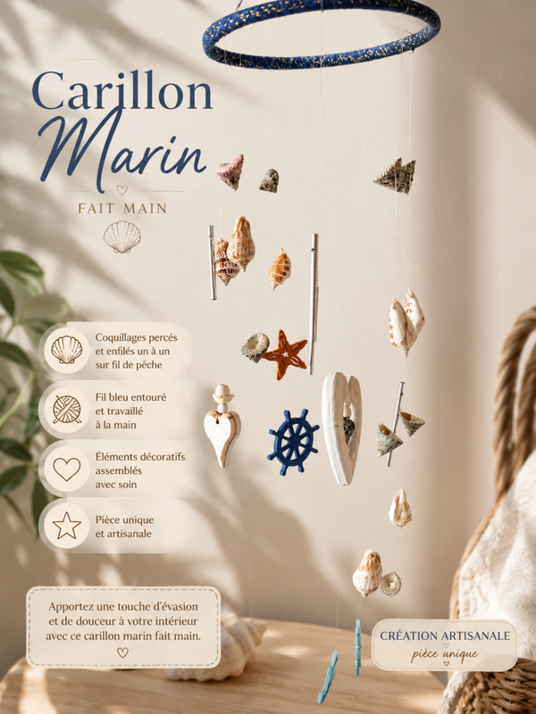 🌊 Carillon Marin Fait Main 🌊