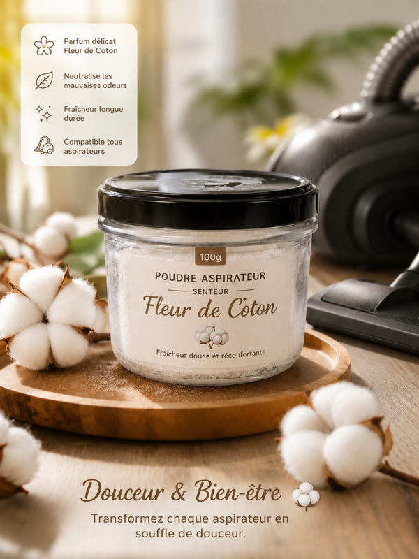 Poudre aspirateur Fleur de coton