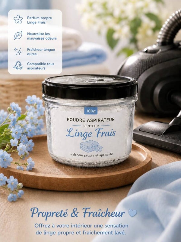 poudre aspirateur Linge frais