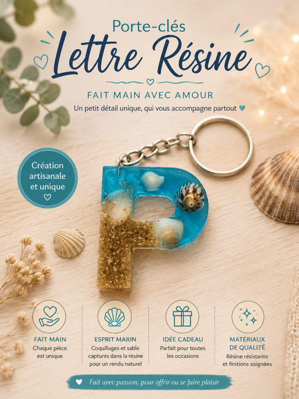 Porte clé lettre P