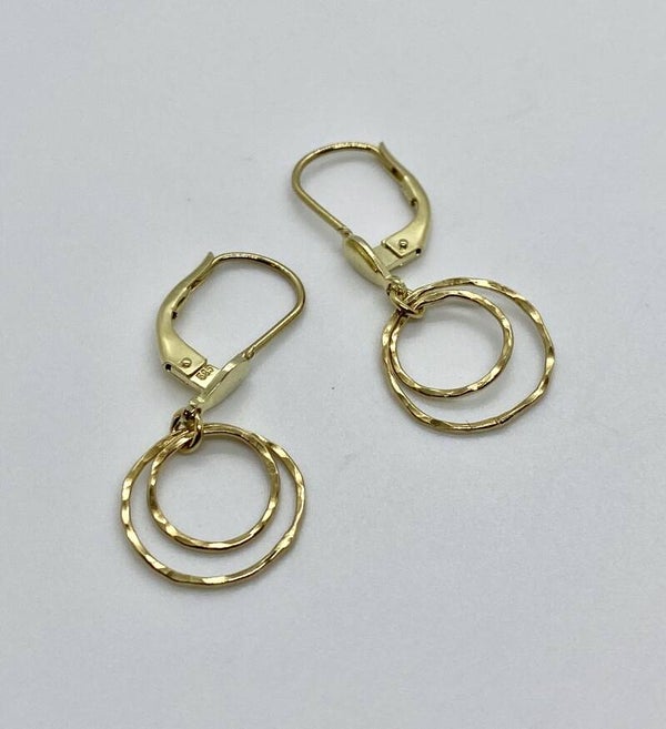 Geelgouden oorhangers