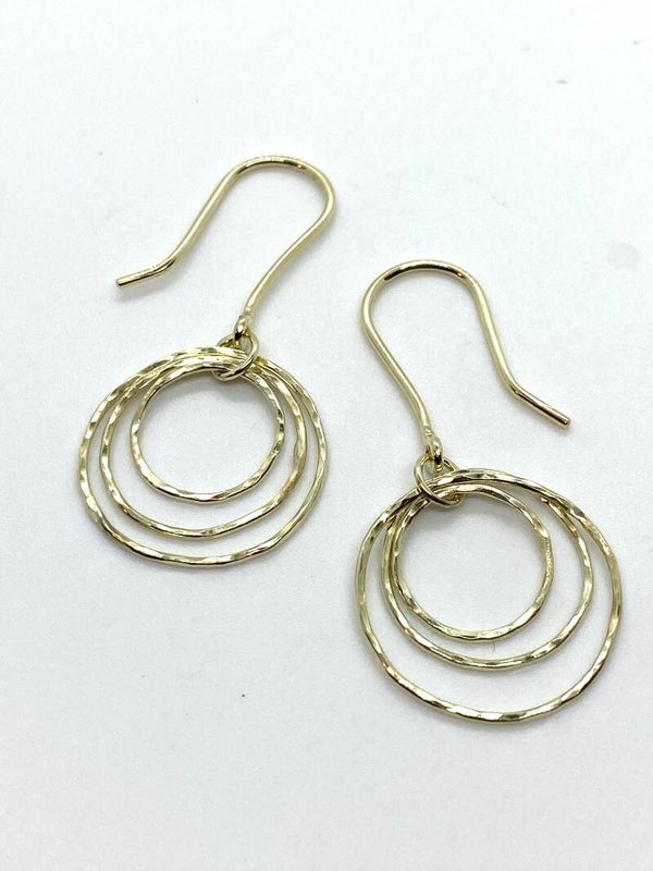 Geelgouden oorhangers
