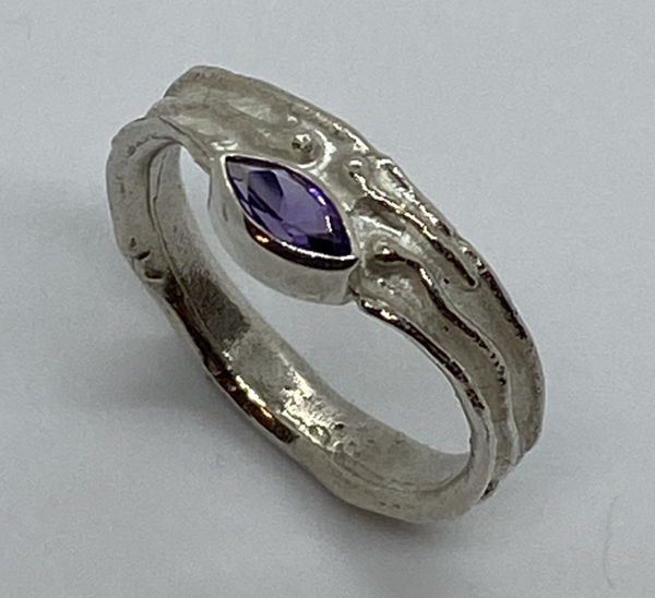 Smalle zilveren ring