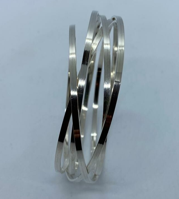 Zilveren wikkelarmband