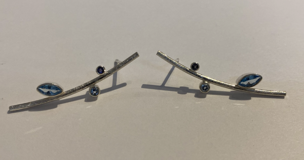 Zilveren oorhangers (3,8cm) - UITVERKOCHT -