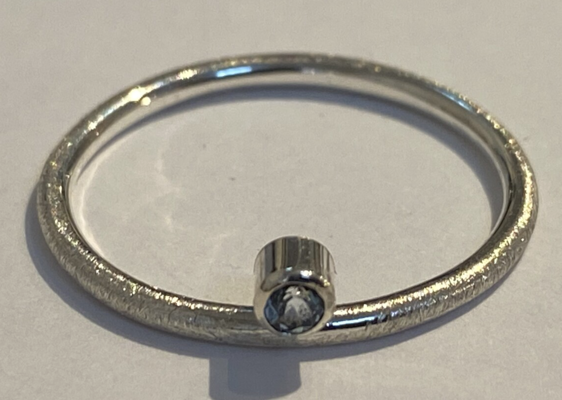 Zilveren aanschuifring