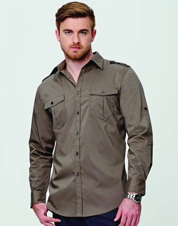 M7912 Men's Long Sleeve Military Shirt