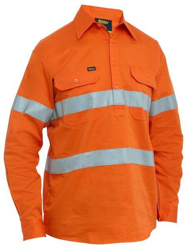 Taped Hi Vis Cool Lightweight Closed Front Shirt -BSC6897T