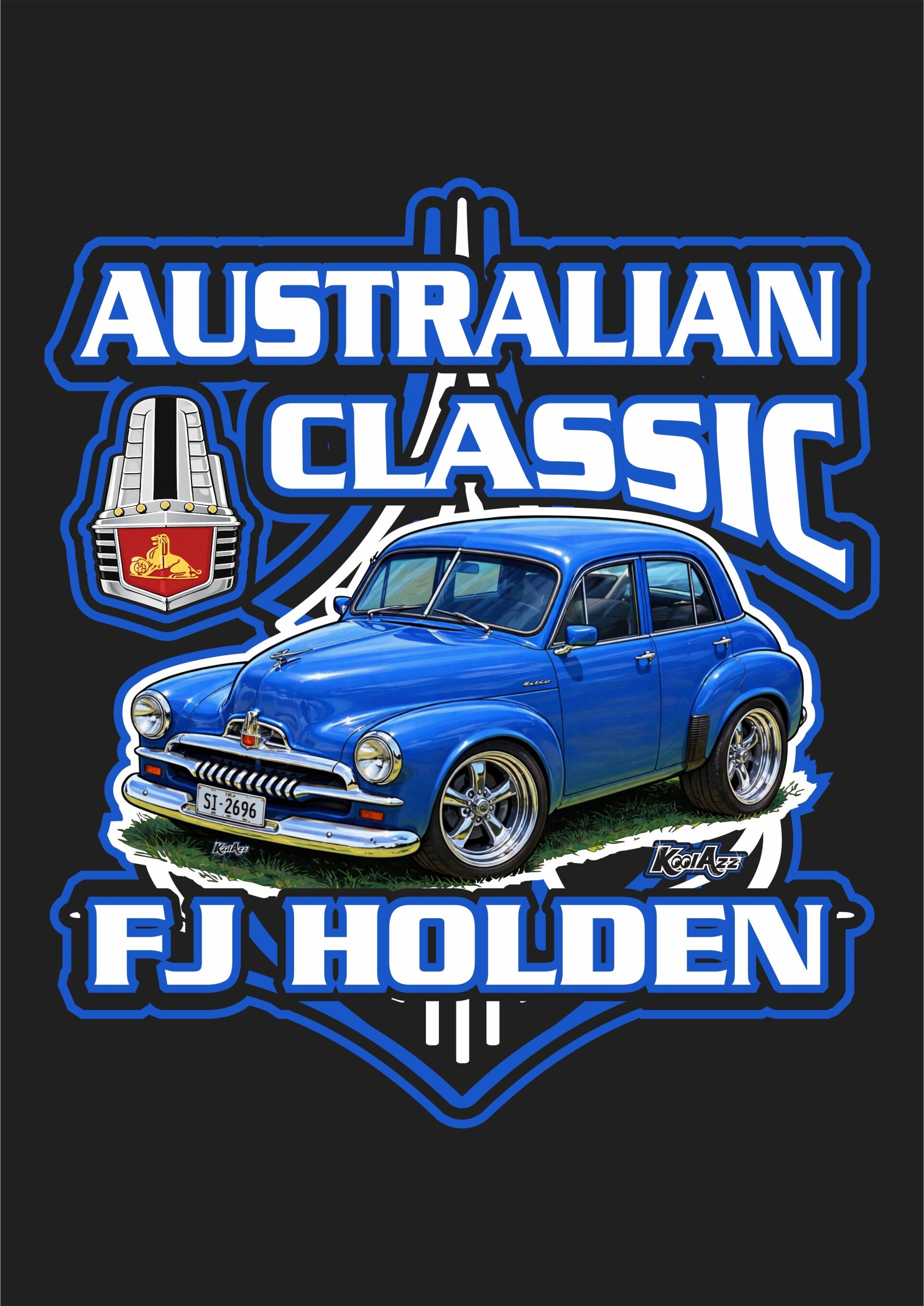 AUSTRALIAN CLASSIC FJ HOLDEN SEDAN BLUE