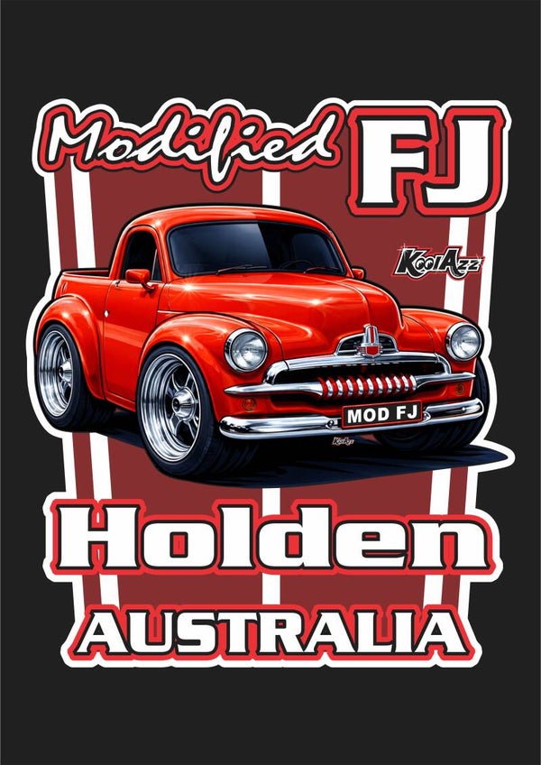 MODIFIED FJ HOLDEN UTE RED