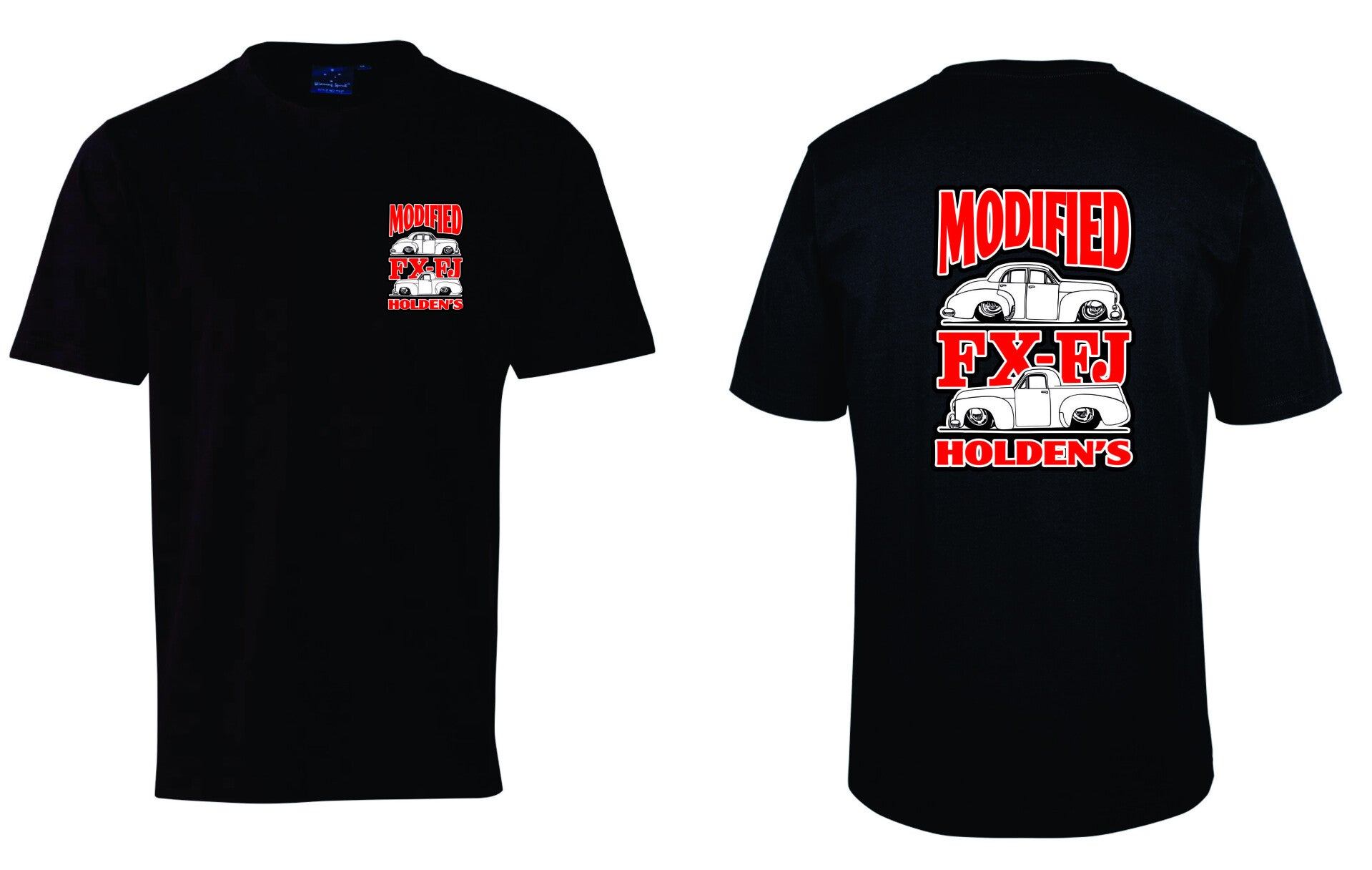 Modified FX-FJ Holden shirts