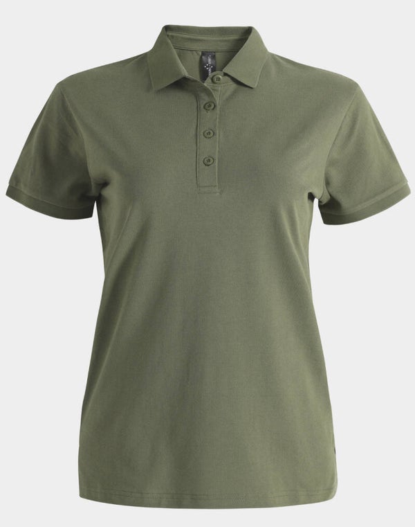 PS72 Ladies Ultrafine Cotton Pique Short Sleeve Polo