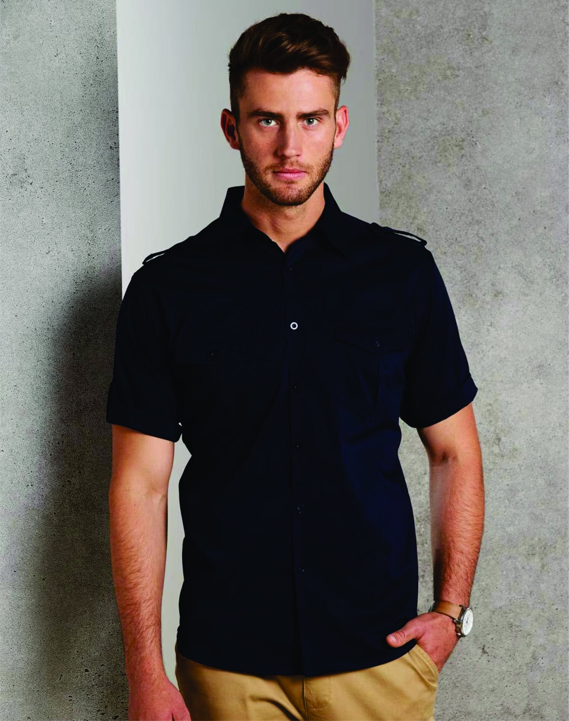 M7911 Men's Short Sleeve Military Shirt