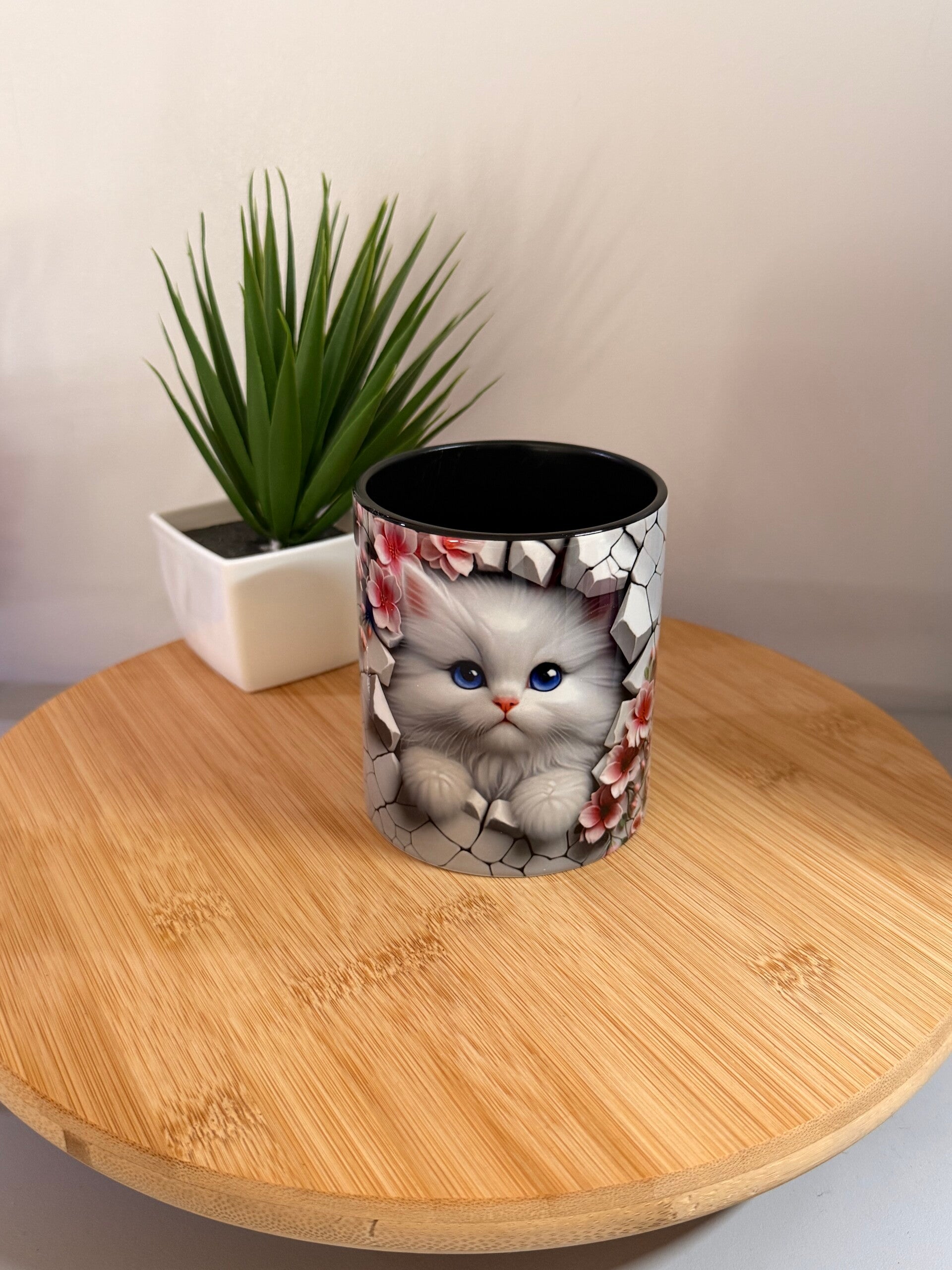 🐱 Pot à crayons personnalisé – Le compagnon de bureau idéal !