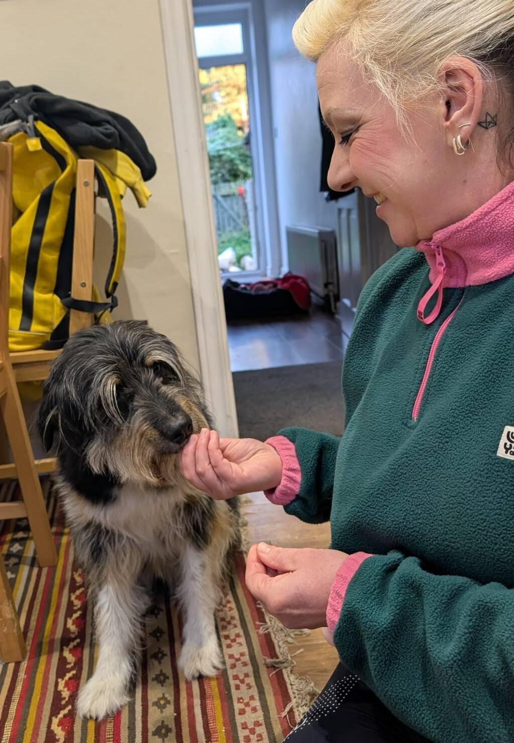 Crystal Frost training a nervous dog 