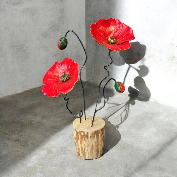 bouquet de  coquelicots