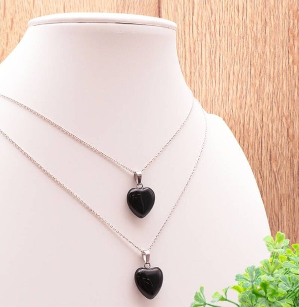 Pendentif cœur Obsidienne