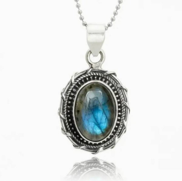 Pendentif argent Labradorite