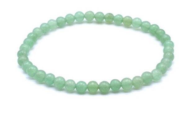 Bracelet perle 4mm Aventurine verte