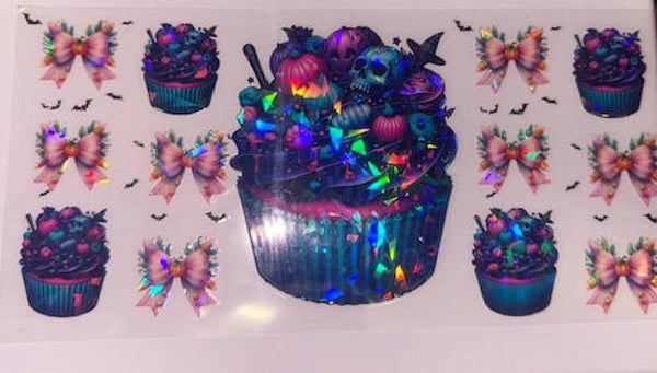 skull cupcake