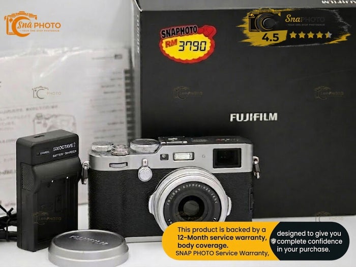 Fujifilm X100F 24.3MP Digital Camera Silver
