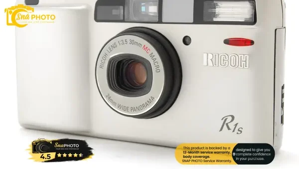 Ricoh R1s Silver Point & Shoot 35mm Film Camera Body