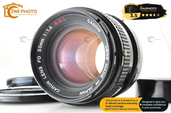 Canon FD 50mm f/1.4 SSC S.S.C MF Standard Lens