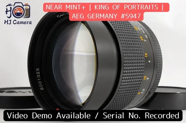 Contax Carl Zeiss Planar 85mm f/1.4 T AEG MF Lens C/Y Mount