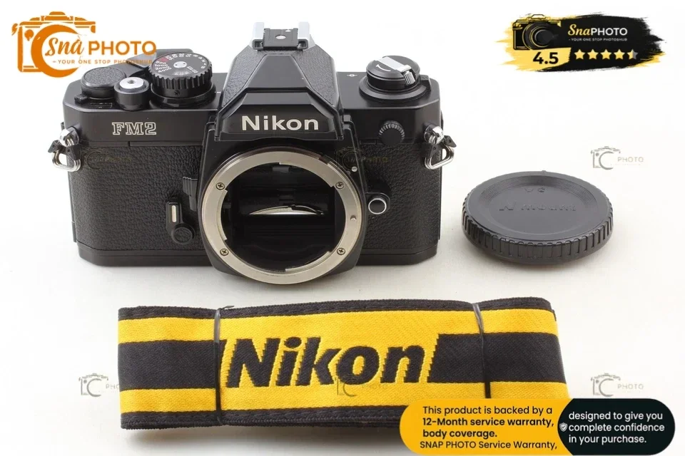 Nikon New FM2 FM2N Black 35mm Film Camera Body