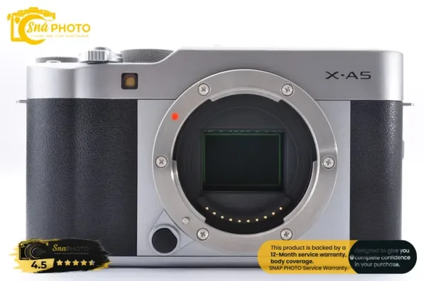FUJIFILM X-A5 Silver Mirrorless Digital Camera