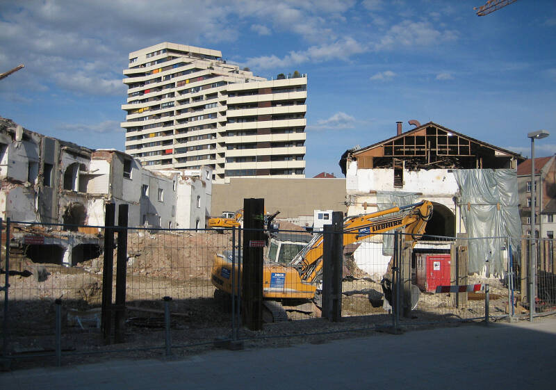 Abriss der Weiss Lebkuchen Fabrik