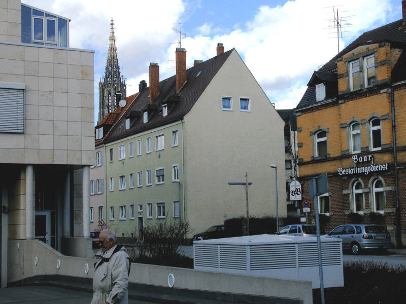 Krankenhausstraße, Neu Ulm, Ansicht,  zeitlich vor dem neuen Jahnufer Quartier