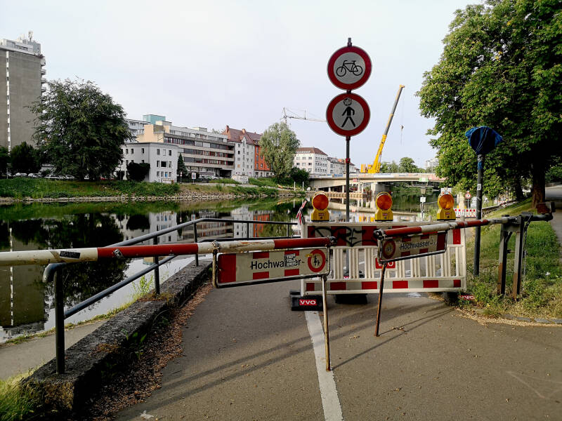 Donauradweg Sperrung wegen Renovierung der  Gänstorbrücke Ulm 2026 