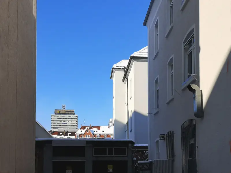 Wintersonne &amp; Schnee.Durchsicht auf´s UC