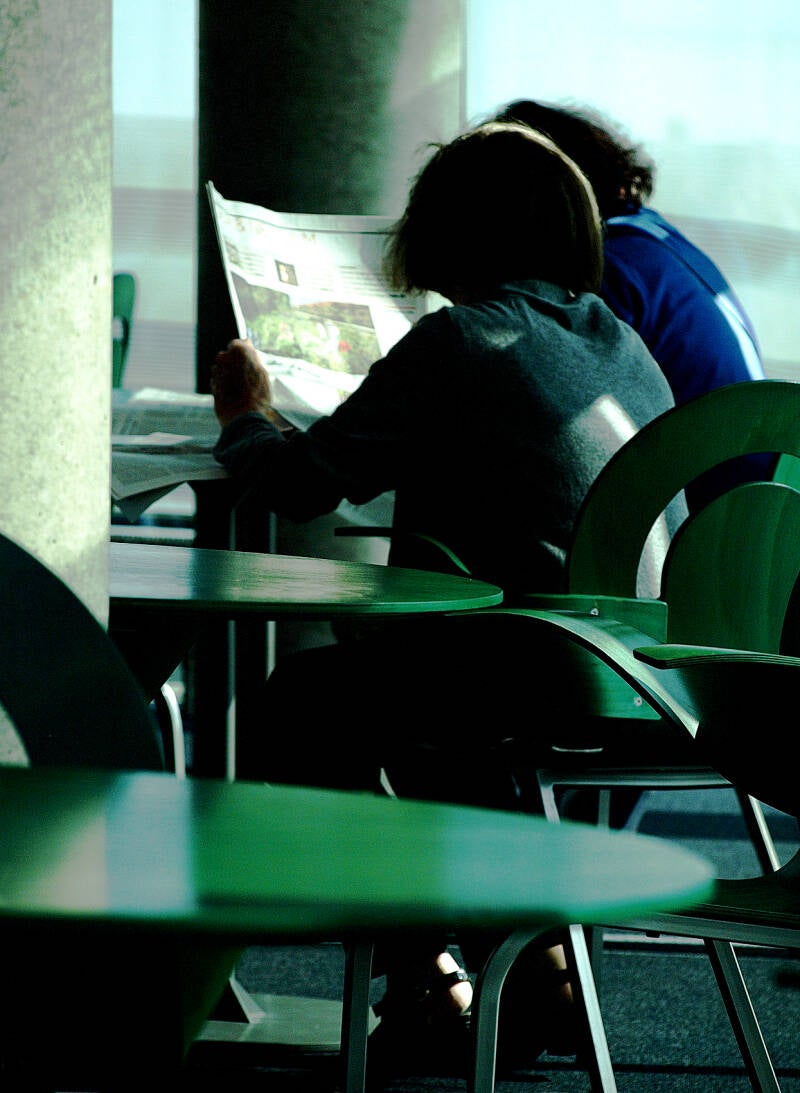 Lesesaal der Zentralbibliothek Ulm