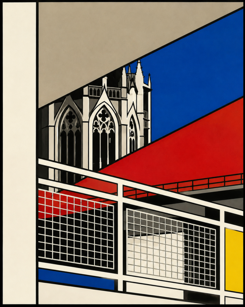Gotik im Raster – Ulmer Münster trifft auf "De Stijl“