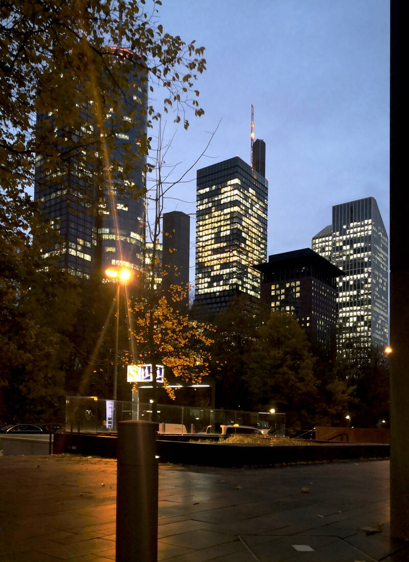 Nächtliche Skyline, Frankfurt 