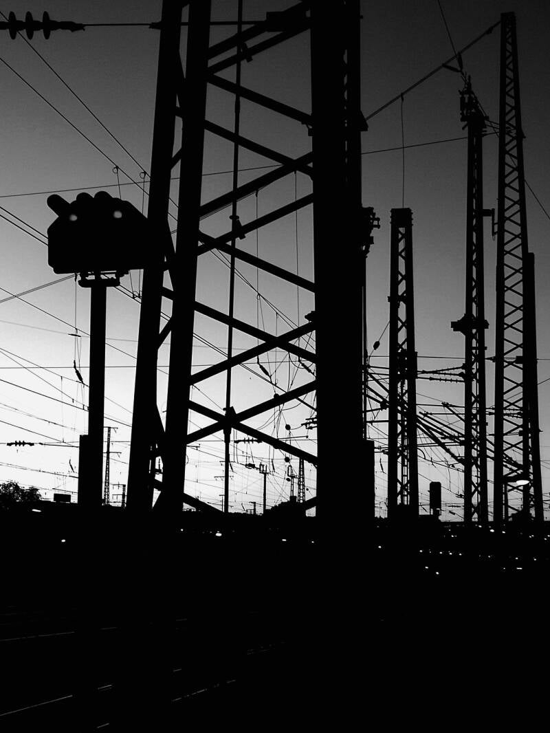 „Night Lines – Ulm Central Station“ BW