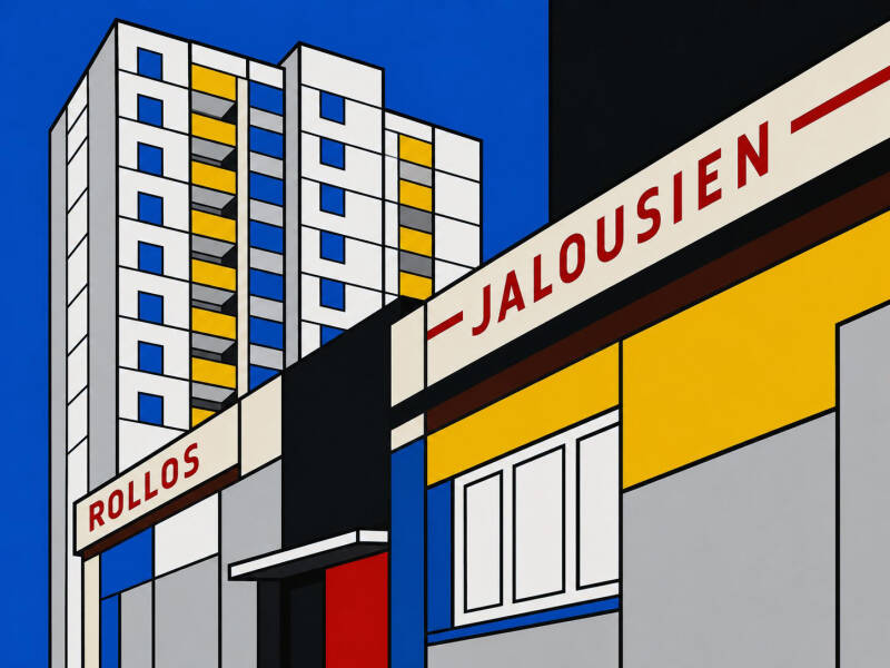 De STIJL Rollo Jalousien (STained Glass Version)