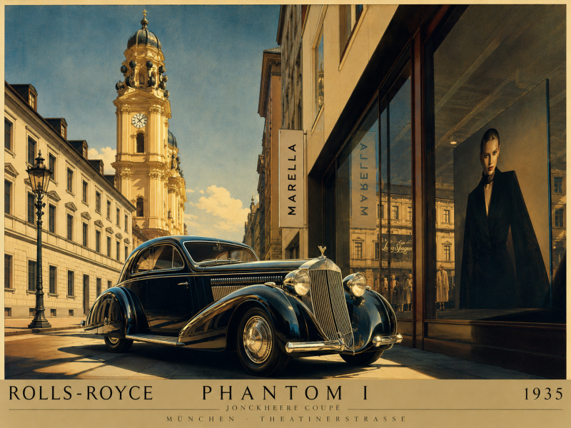 Theatiner Eleganz – Im Geiste von Bernd Reuters – Rolls-Royce Phantom I Jonckheere Coupé – München, 16.07.2026.